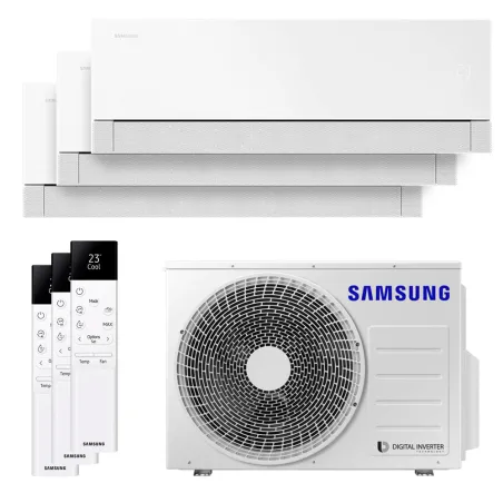 Tri split Samsung WindFree Première+ 5.2kW AJ052TXJ3KG/EU tailles 20 + 20 + 25 AR70H07CAAWNEU (x2) + AR70H09CAAWNEU