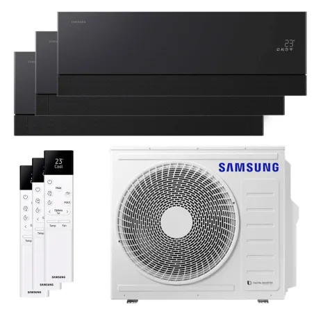Tri split Samsung WindFree Première+ 6.8kW AJ068TXJ3KG/EU tailles 20 + 20 + 35 AR70H07CAABNEU (x2) + AR70H12CAABNEU