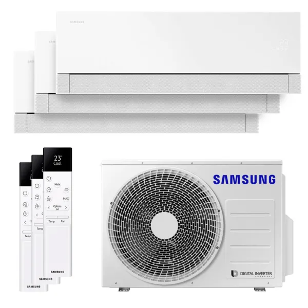 Tri split Samsung WindFree Première 5.2kW AJ052TXJ3KG/EU tailles 20 + 20 + 20 AR70H07C1AWNEU (x3)