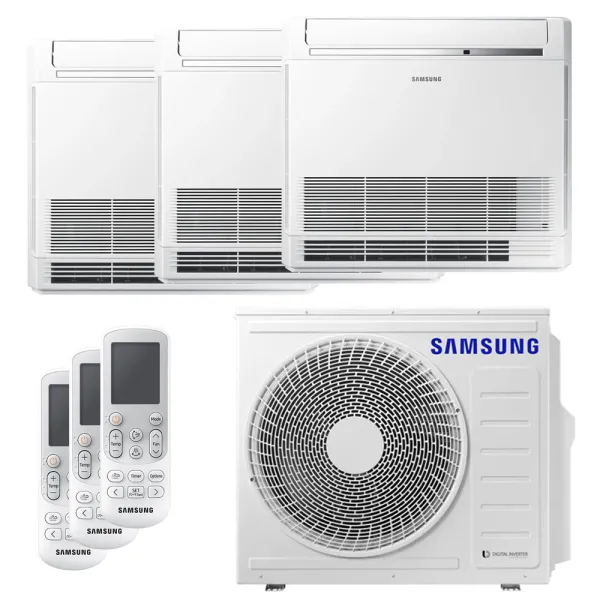 Tri split Samsung Console 6.8kW AJ068TXJ3KG/EU tailles 25 + 25 + 25 AJ026TNJDKG/EU (x3)