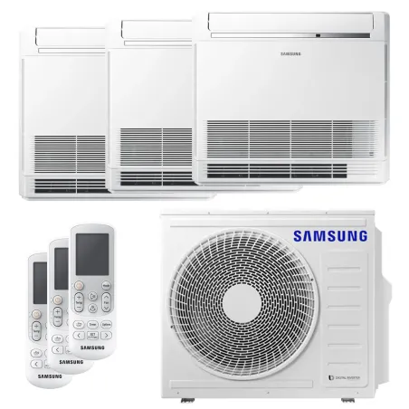Tri split Samsung Console 6.8kW AJ068TXJ3KG/EU tailles 25 + 25 + 25 AJ026TNJDKG/EU (x3)