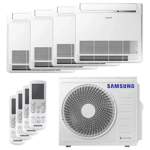 Quadri split Samsung Console 8kW AJ080TXJ4KG/EU tailles 25 + 25 + 25 + 25 AJ026TNJDKG/EU (x4)