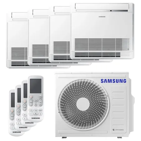 Quadri split Samsung Console 8kW AJ080TXJ4KG/EU tailles 25 + 25 + 25 + 25 AJ026TNJDKG/EU (x4)