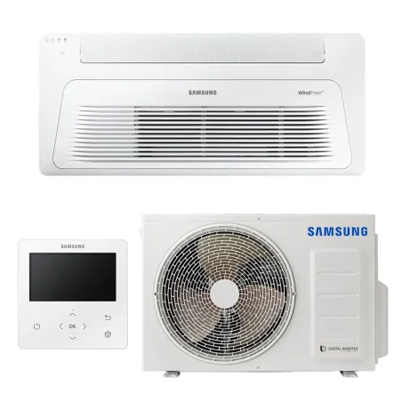 Climatiseur SAMSUNG cassette 1 voie 3.5kW AC035RN1DKG/EU + AC035RXADKG/EU Livré avec Télécommande filaire MWR-WG01KN