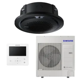 Climatiseur SAMSUNG cassette 360 Façade ronde 10kW AC100RN4PKG/EU + AC100RXADKG/EU 1Ph avec Télécommande filaire MWR-WG01KN