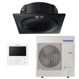 Climatiseur SAMSUNG cassette 360 Façade carrée 10kW AC100RN4PKG/EU + AC100RXADKG/EU 1Ph avec Télécommande filaire MWR-WG01KN