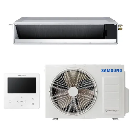 Climatiseur SAMSUNG gainable MSP 3.5kW AC035RNMDKG/EU + AC035RXADKG/EU Monosplit avec commande filaire MWR-WG01KN