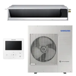 Climatiseur SAMSUNG gainable MSP 10kW AC100RNMDKG/EU + AC100RXADNG/EU Triphasé Monosplit avec commande filaire MWR-WG01KN