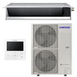 Climatiseur SAMSUNG gainable MSP 13.4kW AC140RNMDKG/EU + AC140RXADNG/EU Triphasé Monosplit avec commande filaire MWR-WG01KN