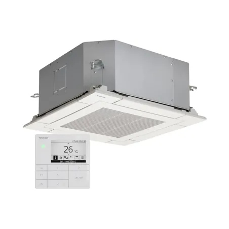 Climatiseur cassette Toshiba RAS-M13S4MUVG-E 3.5kW Multi Split Inverter Cassette 4 voies 60x60 taille 10 PAC air-air