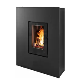 Poêle à granulés canalisable MCZ Rock Comfort Air 8 R 5S All Black Puissance 7.9kW Sortie Fumée Postérieure