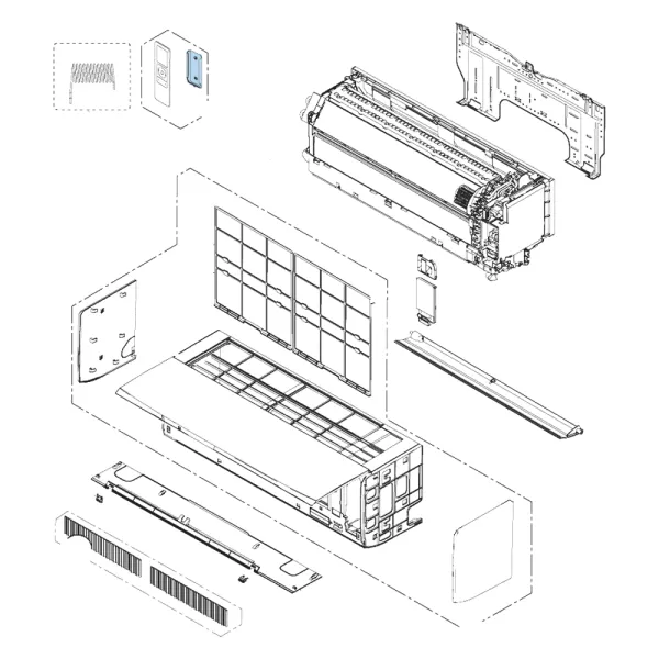 Support télécommande pour climatisation Atlantic Fujitsu KJCA Réf. 908033