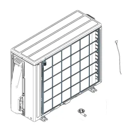 Grille de Protection pour groupe extérieure Atlantic Fujitsu Réf. 897586 2