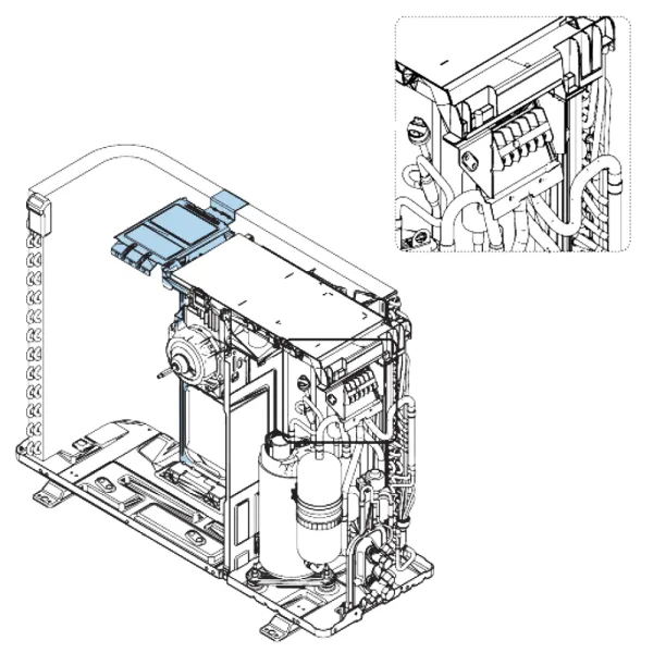 Support Moteur pour groupe extérieur Atlantic Fujitsu Réf. 897593