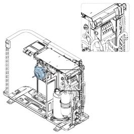 Moteur Ventilation pour groupe extérieur Atlantic Fujitsu Réf. 897594 2