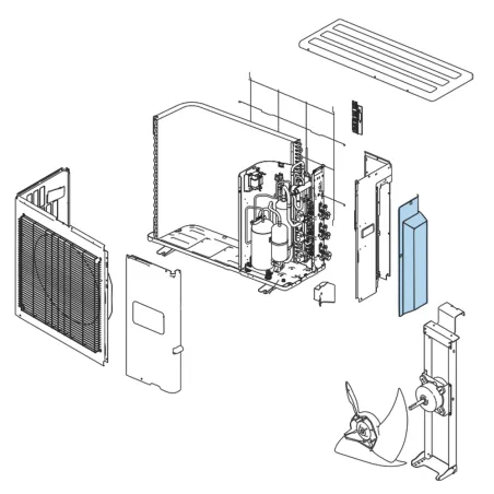 Cache Raccord pour groupe extérieur Atlantic Fujitsu Réf. 891456