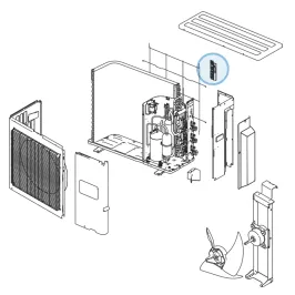 Support Sonde pour unité extérieure Atlantic Fujitsu Réf. 894235 2