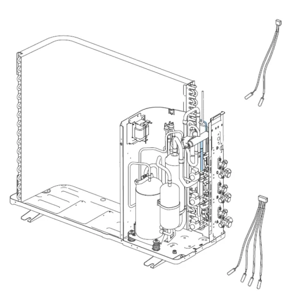 Circuit frigo Sortie Condenseur pour groupe extérieur Atlantic Fujitsu AOYG18LAT3 AOYG24LAT3 Réf. 898704