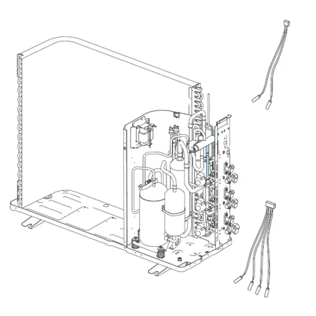 Circuit frigo Sortie Condenseur pour groupe extérieur Atlantic Fujitsu AOYG18LAT3 AOYG24LAT3 Réf. 898704