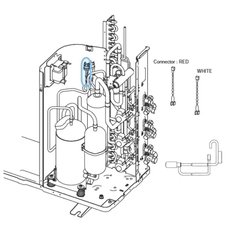 Pressostat B pour groupe extérieur Atlantic Fujitsu AOYG18LAT3 AOYG24LAT3 Réf. 891787