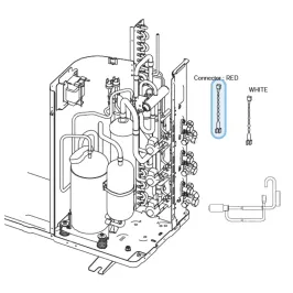 Connectique Pressostat R pour unité Atlantic Fujitsu Réf. 898706 2