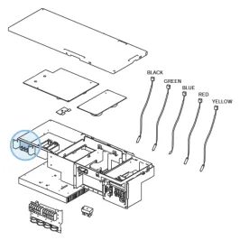 Boîtier Gaine Inverter pour groupe extérieur Atlantic Fujitsu AOYG18LAT3 AOYG24LAT3 Réf. 906707 2