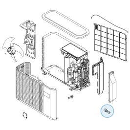 Adaptateur D pour groupe extérieur Atlantic Fujitsu AOYG12LBLA AOYG14LBLA Réf. 893595 2