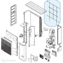 Grille de protection arrière pour groupe extérieur Atlantic Fujitsu Réf. 897961
