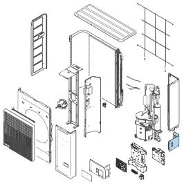 Façade Liaison Arrière pour groupe extérieur Atlantic Fujitsu Réf. 897967 2