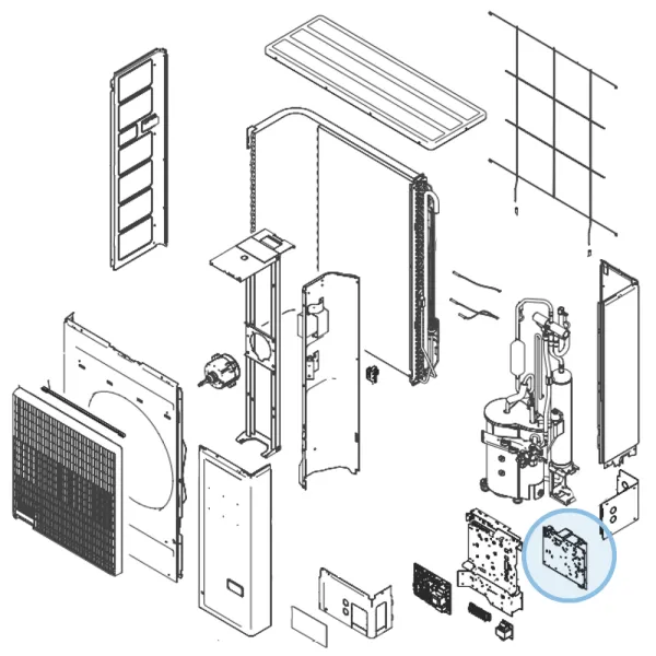 Carte Inverter pour groupe extérieur Atlantic Fujitsu AOYG36KRTA et AOYG36KQTA Réf. 892541