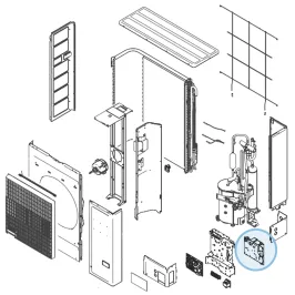 Carte Inverter pour groupe extérieur Atlantic Fujitsu AOYG45KQTA Réf. 892548 2