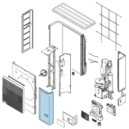 Façade Avant droite pour groupe extérieur Atlantic Fujitsu Réf. 897965 2