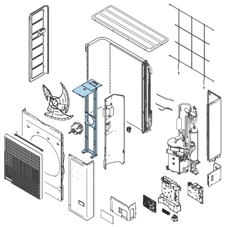 Support Moteur Ventilation pour groupe extérieur Atlantic Fujitsu Réf. 897988