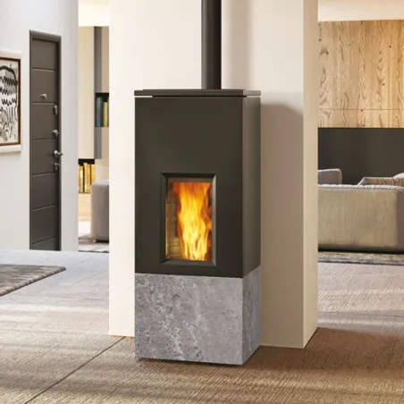 Poêle à pellets étanche Edilkamin Rise X 7 Coax Puissance 7.4kW Wi-Fi
