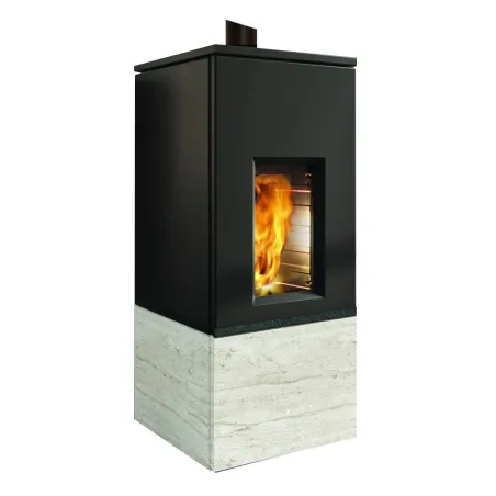 Poêle à granulés Edilkamin Rise X 7 (Top) Puissance 7.4kW Sortie Fumée Supérieure Coaxiale Ø8 cm