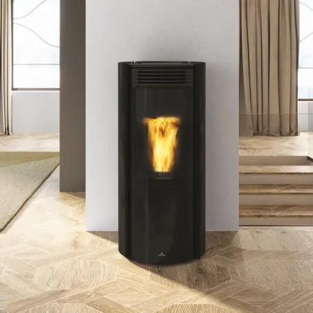 Poêle à granulés étanche Edilkamin Libra 7 Back Puissance 7.4kW Sortie Fumée Postérieure Ø8 cm
