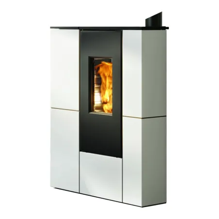 Poêle à granulés canalisable Edilkamin Tratto 9+ Top Puissance 9kW Sortie Fumée Supérieure Ø8 cm