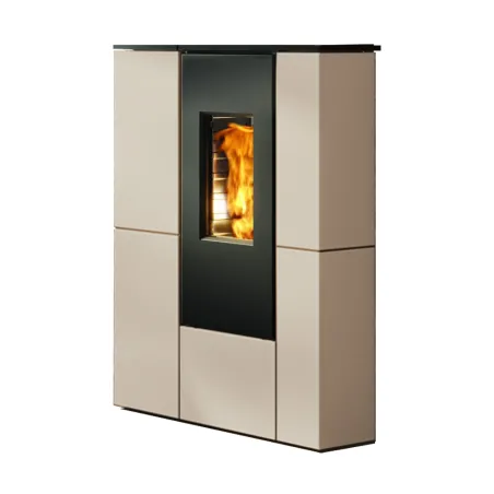 Poêle à granulés canalisable Edilkamin Tratto 9+ Back Puissance 9kW Sortie Fumée Postérieure Ø8 cm