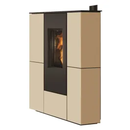 Poêle à granulés canalisable Edilkamin Tratto 12++ Top Puissance 12kW Sortie Fumée Supérieure Ø8 cm