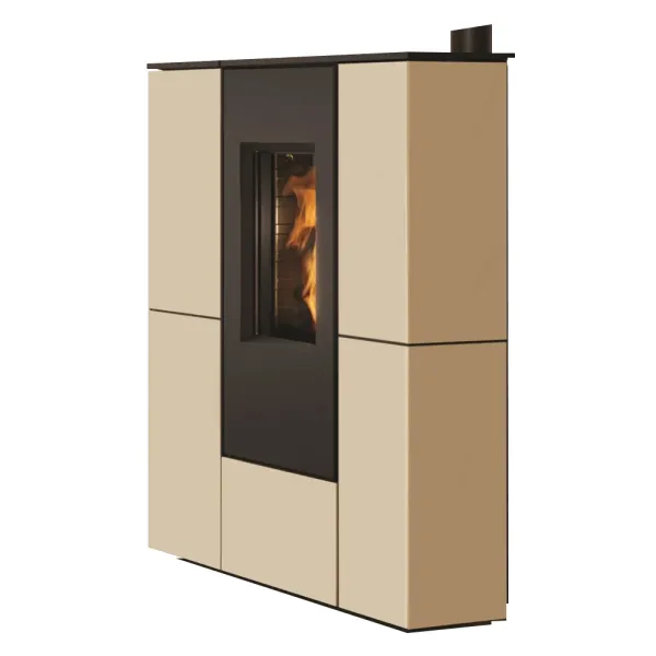Poêle à granulés canalisable Edilkamin Tratto 12++ Top Puissance 12kW Sortie Fumée Supérieure Ø8 cm