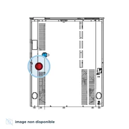 Kit sortie fumées par l'arrière Ø 8 cm pour poêle à granulés Edilkamin Tratto 12++
