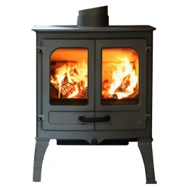 Poêle à bois Charnwood Island I sur pieds hauts Puissance 5kW Sortie Fumée Postérieure ou Supérieure