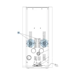Kit canalisation Pro3 Palazzetti pour poêles à pellets Palazzetti 2 ventilateurs additionnels raccord collier plaque de support 2