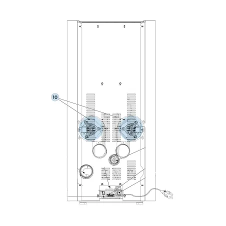 Kit canalisation Pro3 Palazzetti pour poêles à pellets Palazzetti 2 ventilateurs additionnels raccord collier plaque de support