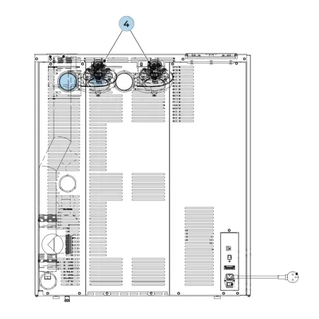 Kit canalisation Pro2 pour poêles à pellets Palazzetti Tiffany TC ventilateur additionnel