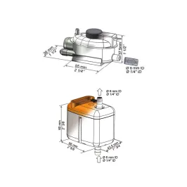 Pompe de relevage SAUERMANN bi bloc SI-30 débit 20L/h pompe de vidange pour climatiseur 2
