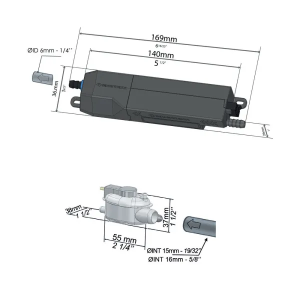 Pompe de relevage SAUERMANN bi bloc SI-21 Silent Flow débit 20L/h mini pompe de vidange pour climatiseur