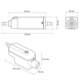 Pompe de relevage SICCOM Eco Line débit 13.2 L/h mini pompe à piston bi-bloc pour climatiseur 2
