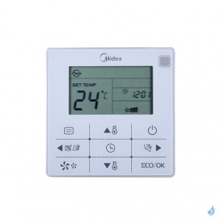 MIDEA climatisation bi split gainable gaz R32 MTIU-12FNXD0 + MTIU-12FNXD0 + M20D-18HFN8-Q 5,28kW A++