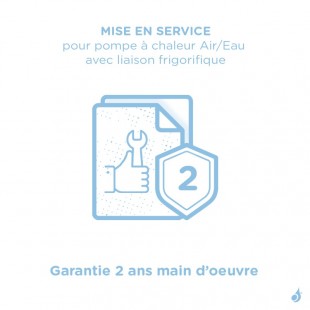 Mise en service pour pompe à chaleur Air/Eau Daikin France avec liaison frigorifique - Garantie 2 ans main d’oeuvre